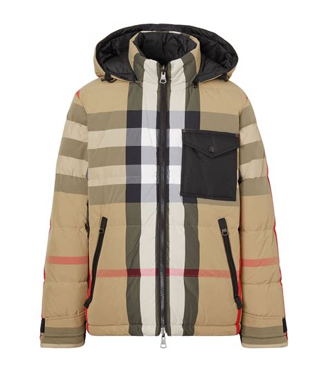 burberry black puffer jacket mens|burberry reversible jacket men's.